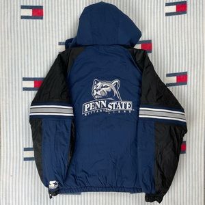 Vintage Starter Penn State pullover jacket coat